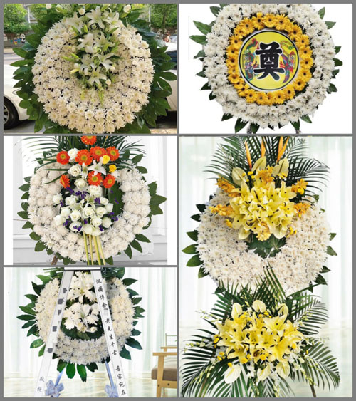 山东青岛莱西市店埠镇西黄埠村花圈速递